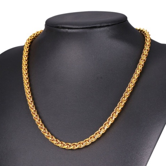 Other - New 9mm 18k gold chain for men